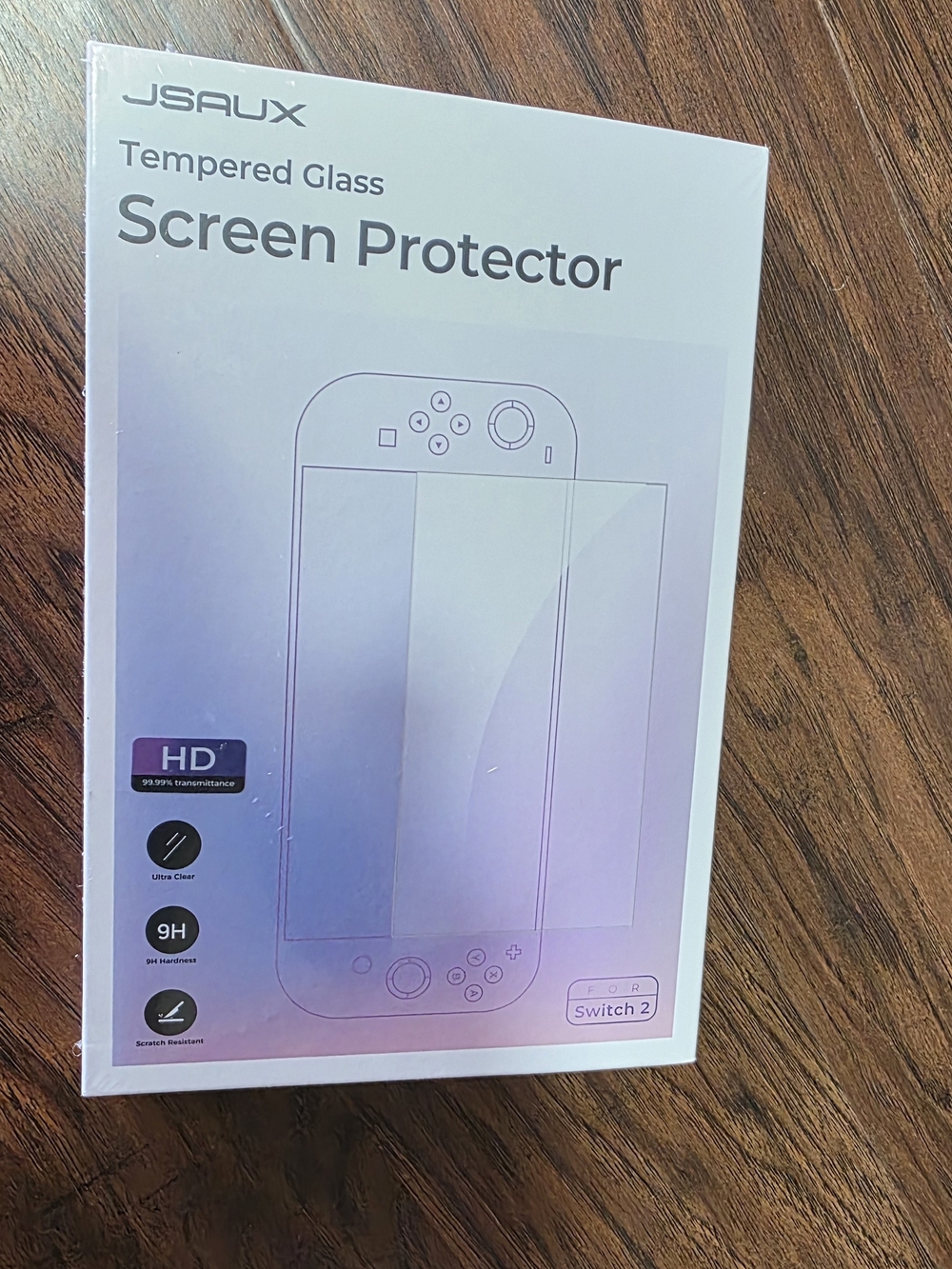 Purple Tempered Glass Screen Protector for Switch 2